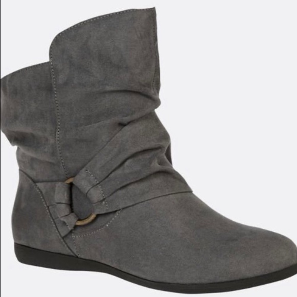 Serena Faux Suede Side Buckle Bootie